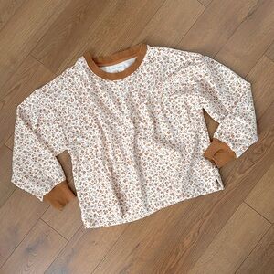 LOFT Lou & Grey ditsy floral soft long sleeve sweatshirt